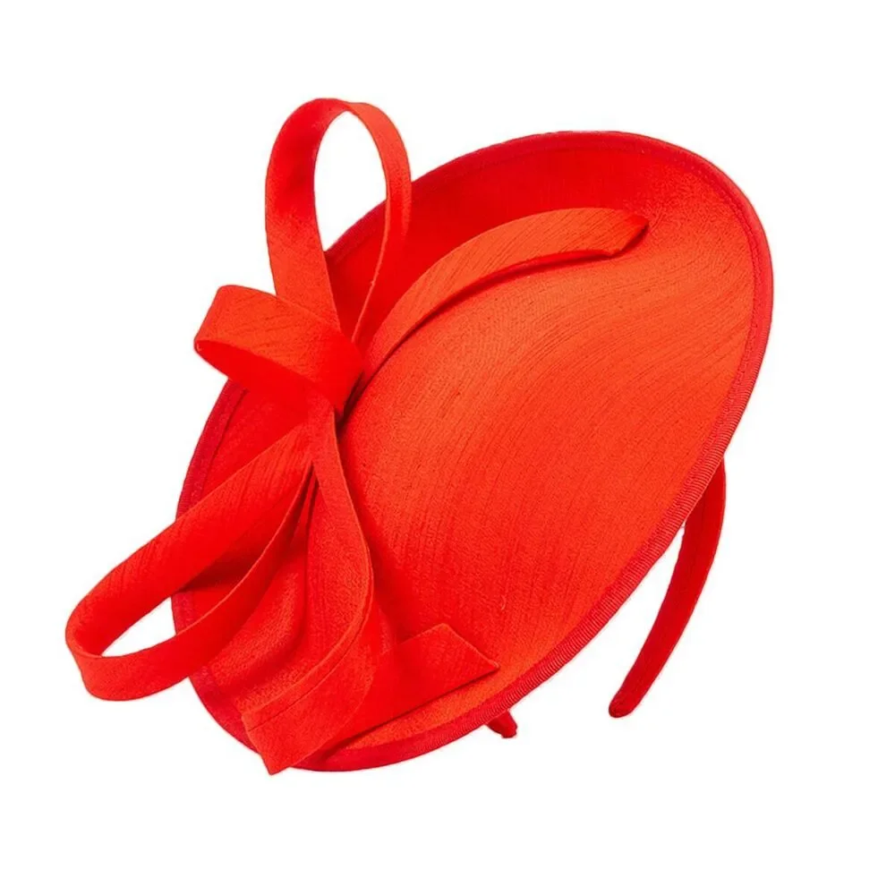 Red Derby Hat For Women Elegant Kentucky Fascinator With Bow
